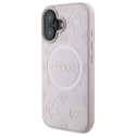 Kryt Guess SAFFIANO PEONY MagSafe pro iPhone 16 – růžová
