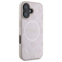 Kryt Guess SAFFIANO PEONY MagSafe pro iPhone 16 – růžová