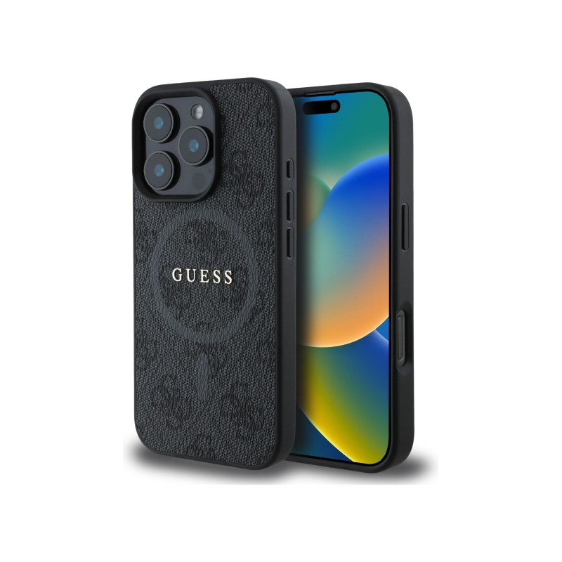Kryt Guess 4G RING CLASSIC Logo pro iPhone 16 Pro Max - černý