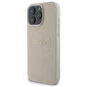 Kryt Guess Grained Gold pro iPhone 16 Pro Max - béžový