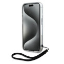 Kryt Karl Lagerfeld ZEBRA WITH CORD pro iPhone 15 Pro Max - fialová