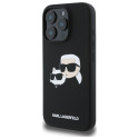 Kryt Karl Lagerfeld HEADS Print pro iPhone 16 Pro - černý
