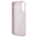 Kryt Karl Lagerfeld SILICONE KARL&Choupette pro iPhone 16 Plus - růž