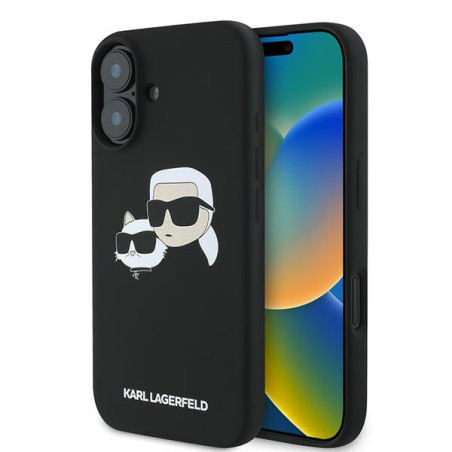 Karl Lagerfeld kryt NAUBĒL HEADS pro iPhone 16 Plus černý