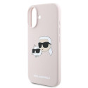 Kryt Karl Lagerfeld SILICONE Nauble Heads Print pro iPhone 16 Plus - r