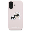 Kryt Karl Lagerfeld SILICONE NAUBLE HEADS iPhone 16 - růžová