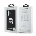 Kryt Karl Lagerfeld SILICONE Karl Head Print iPhone 16 černý