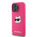Kryt Karl Lagerfeld CHOUPETTE pro iPhone 16 Pro Max - fuchsiová