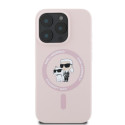 Kryt Karl Lagerfeld SILICONE Karl&Choupette HEADS iPhone 16 Pro Max -
