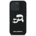 Kryt Karl Lagerfeld HEADS PRINT pro iPhone 16 Pro Max – černý