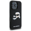 Kryt Karl Lagerfeld HEADS PRINT pro iPhone 16 Pro Max – černý