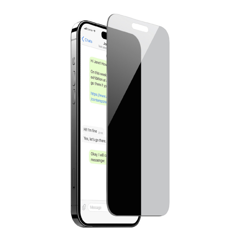 Ochranné sklo Puro Privacy pro iPhone 16 Plus / iPhone 15 Plus - privacy filtr