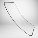 Puro Flexible Glass D3O hybridní sklo pro iPhone (černý rám)