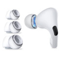 Náhradní špunty do uší Tech-Protect Ear Tips pro Apple AirPods Pro 1 / 2 (3 ks) – bílé