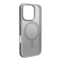 Kryt Puro Gradient MagSafe pro iPhone 16 Pro – stříbrná