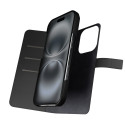 Pouzdro Puro Wallet Detachable MagSafe 2v1 pro iPhone 16 Pro černé