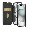 Puro Book Mag MagSafe pouzdro pro iPhone 16 Pro černé
