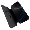 Puro Book Mag MagSafe pouzdro pro iPhone 16 Pro černé