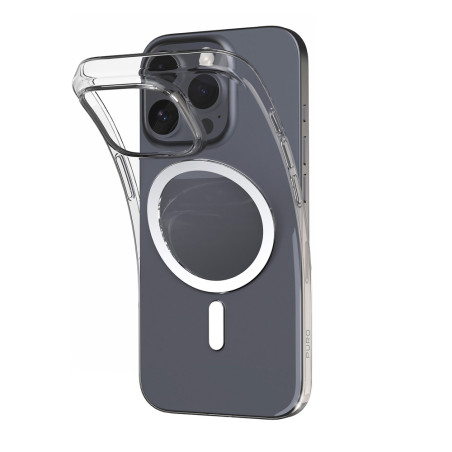 Kryt Puro 03 MagSafe pro iPhone 16 Pro - transparentní