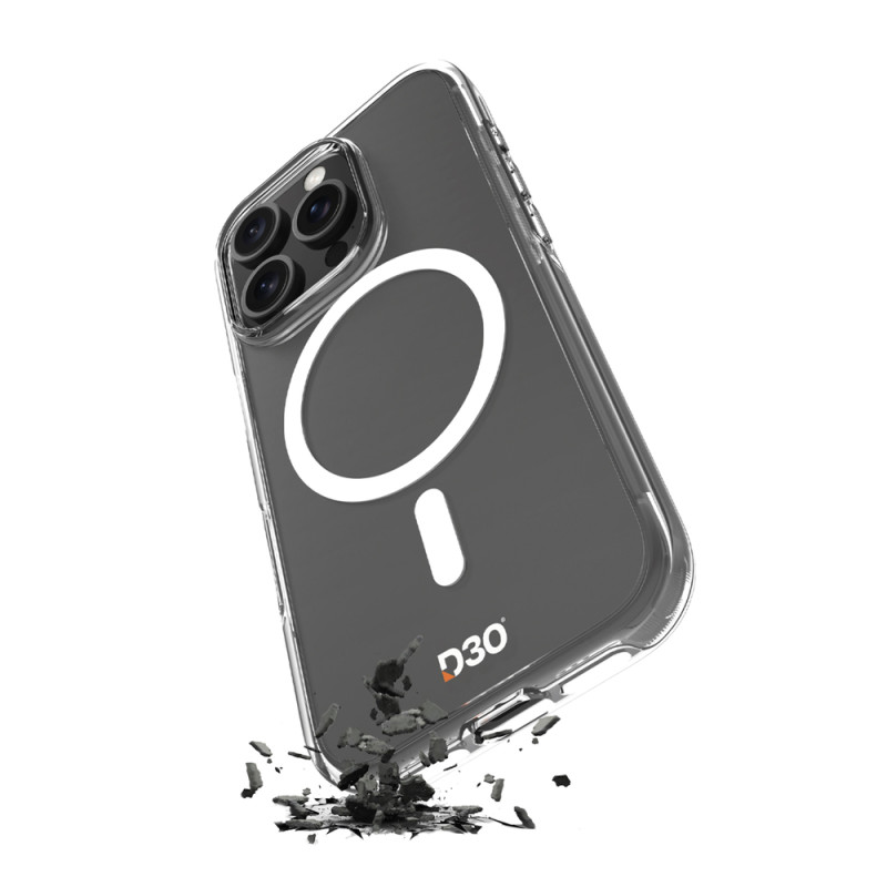 Kryt Puro IMPACT CLEAR D3O pro iPhone 16 Plus - transparentní