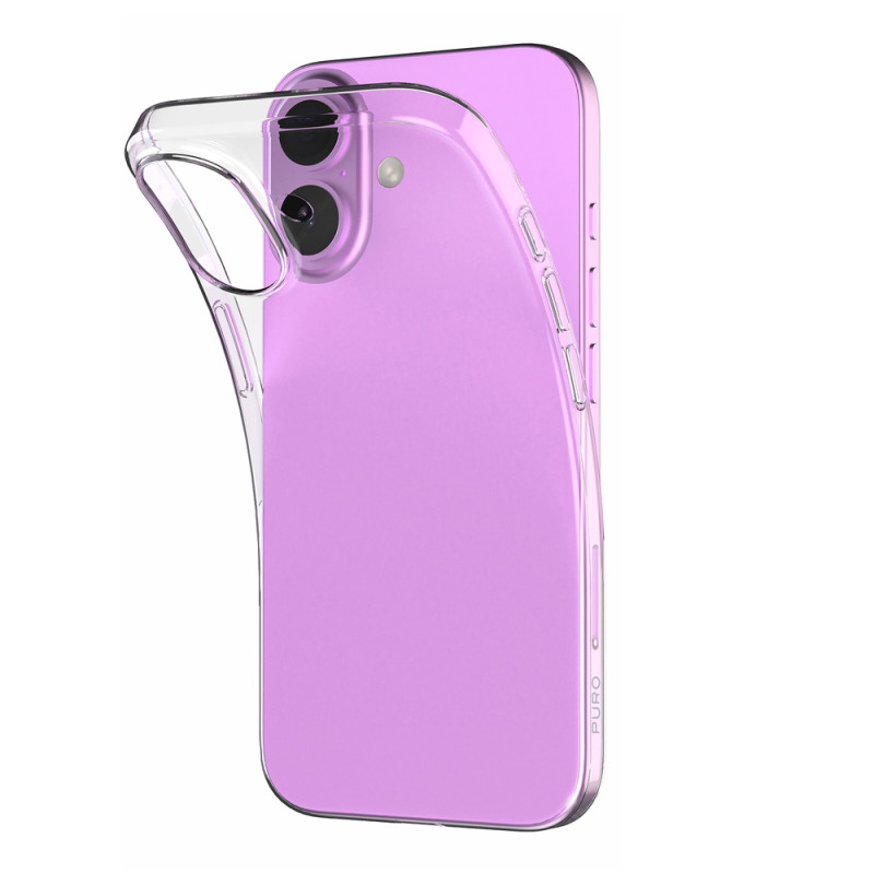 Kryt Puro PURO 03 NUDE pro iPhone 16 Plus - transparentní