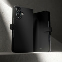 Pouzdro Puro Wallet Detachable MagSafe 2v1 pro iPhone 16 – černé