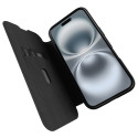 Puro Book Mag MagSafe pouzdro pro iPhone 16 - černé