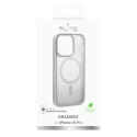 Kryt Puro Gradient MagSafe iPhone 15 Pro – stříbrná