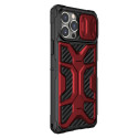 NILLKIN Adventurer Case Ultra odolný kryt s krytkou kamery pro iPhone 13 Pro, černo-červený