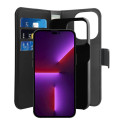 PURO Wallet Detachable MagSafe 2v1 pro iPhone 14 Pro Max - černé
