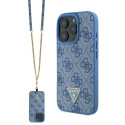 Guess crossbody pouzdro iPhone 16 Pro - modré