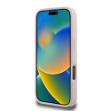Kryt Guess Quilted Metal Logo iPhone 16 Pro - růžová