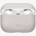 Pouzdro UNIQ LINO SILICONE pro AirPods Pro – béžové