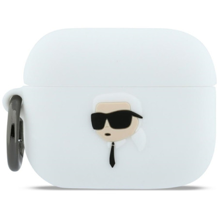 Pouzdro Karl Lagerfeld Karl Head 3D pro AirPods Pro 3 - bílá