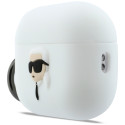 Pouzdro Karl Lagerfeld Karl Head 3D pro AirPods Pro 3 - bílá