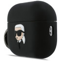 Kryt Karl Lagerfeld SILICONE KARL HEAD 3D pro AirPods Pro 3 - černý
