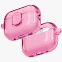 Kryt UNIQ GLASE PRO pro AirPods Pro 3 – transparentní růžová