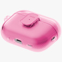 Kryt UNIQ GLASE PRO pro AirPods Pro 3 – transparentní růžová