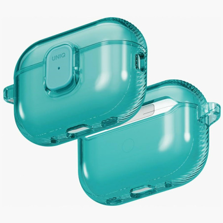 Kryt UNIQ GLASE PRO pro AirPods Pro 3 - transparentní modrá