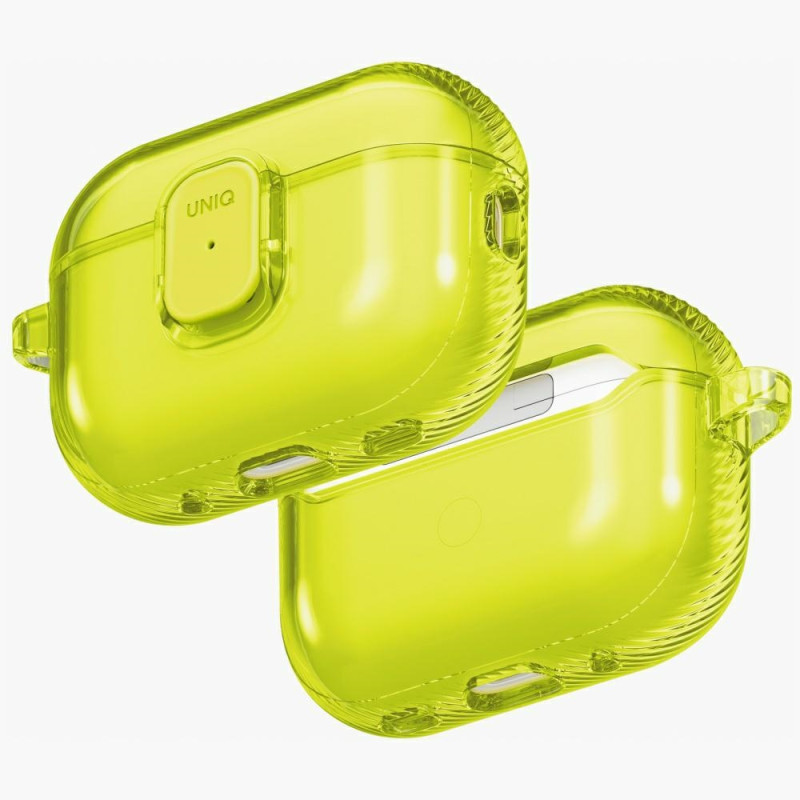 Pouzdro UNIQ GLASE PRO pro AirPods Pro 3 - transparentní žlutá