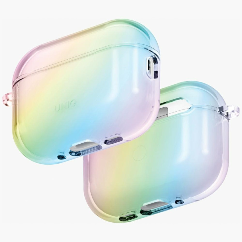 Kryt UNIQ IRIDESCIA HANG pro AirPods Pro 3 - transparent multicolor