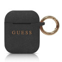 Guess silikonový kryt pro AirPods 1/2 - černý
