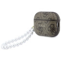 Pouzdro Guess 4G PEARL STRAP pro AirPods Pro 3 – hnědá