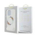 Kryt Guess IML FLOWERS MagSafe pro iPhone 16 Pro - clear