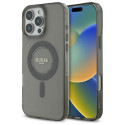Kryt Guess IML Rhinestones MagSafe iPhone 16 Pro - černý