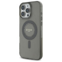 Kryt Guess IML Rhinestones MagSafe iPhone 16 Pro - černý