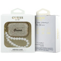 Guess Glitter Pearl Strap Case pro AirPods Pro (3) - zlaté