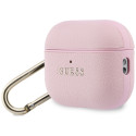 Kryt Guess Grained Classic Logo pro AirPods Pro (3rd gen) růžová