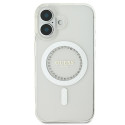 Kryt Guess IML Rhinestones MagSafe iPhone 16 Plus white
