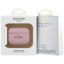 Kryt Guess Grained Classic Logo pro AirPods Pro (3rd gen) růžová